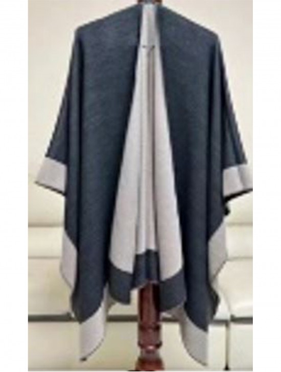 Two-Tone Soft Reversible Cape